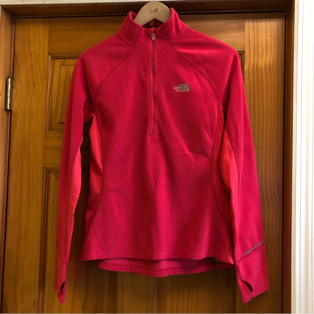 THE NORTH FACE Flight Series Women's Fleece / Salmon Shirt Medium 1/4 Zip Active - Picture 1 of 13